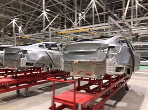特斯拉上海工厂 疑似国产model 3车身下线